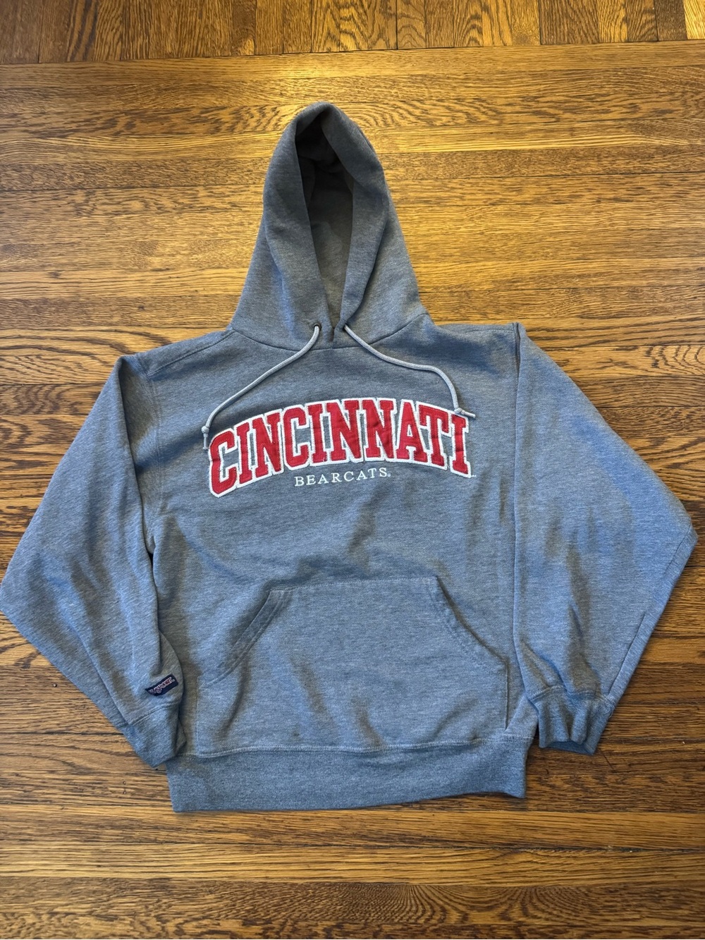 Jansport Gray Hoodie with Red Cincinnati Arch
